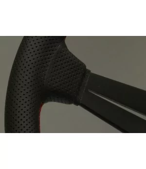 Volante Nardi Deep Corn 350 mm, Pelle Traforata Nera - 