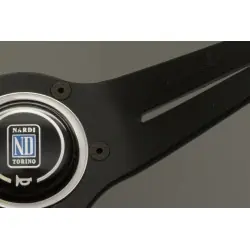 Volante Nardi Deep Corn 350 mm, Pelle Traforata Nera - 
