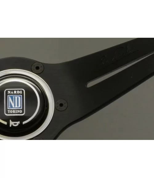 Volante Nardi Deep Corn 350 mm, Pelle Traforata Nera - 
