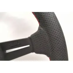 Volante Nardi Deep Corn 350 mm, Pelle Traforata Nera - 