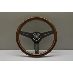 Nardi Classic ND33 330 mm Steering Wheel, Mahogany wood, Black Spokes
