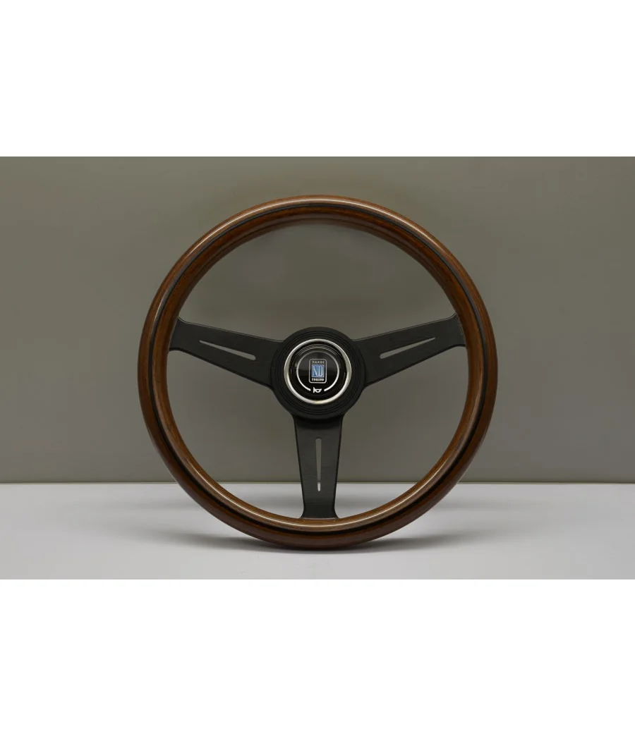 Nardi Classic ND33 330 mm Steering Wheel, Mahogany wood, Black Spokes - 