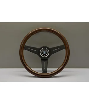 Nardi Classic ND33 330 mm Steering Wheel, Mahogany wood, Black Spokes - 