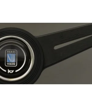 Nardi Classic ND33 330 mm Steering Wheel, Mahogany wood, Black Spokes - 