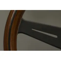 Nardi Classic ND33 330 mm Steering Wheel, Mahogany wood, Black Spokes - 