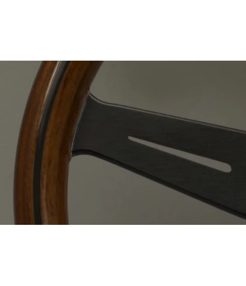 Nardi Classic ND33 330 mm Steering Wheel, Mahogany wood, Black Spokes - 