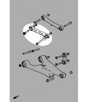 Hardrace Q0602-ED Rear Toe Kit Tesla Model s, Model x - 