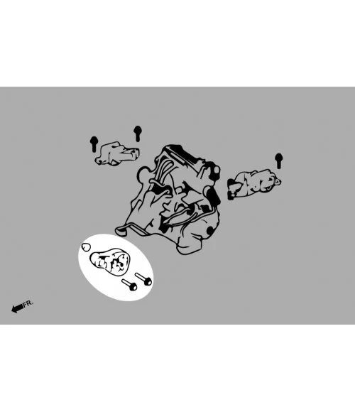 Hardrace Q0806 Front Side Engine Mount Mercedes-Benz Smart - 