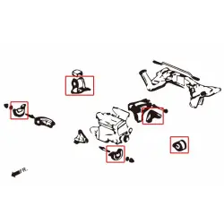 Hardrace 5826 Supporto motore indurito Honda Civic, Crx, Integra - 