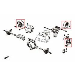 Hardrace 5827-A Harden Engine Mount Honda Civic - 