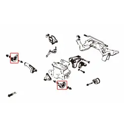 Hardrace 5827-B Supporto motore anteriore inferiore indurito Honda - 