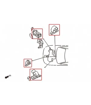 Hardrace 5828 Harden Engine Mount Mitsubishi Lancer mirage - 