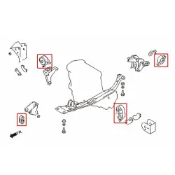 Hardrace 5834 Reinforced Engine Mount Nissan Primera - 