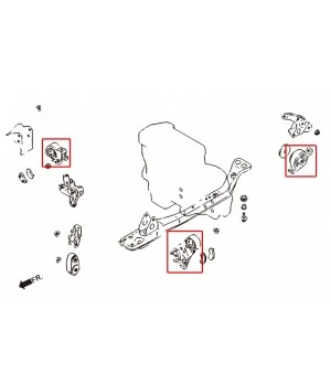 Hardrace 5839 Reinforced Engine Mount Nissan March - 