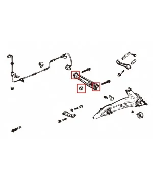 Hardrace 6103 Rear Lower Arm Bushing Honda Civic - 