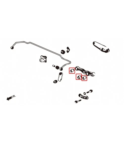 Boccola braccio inferiore posteriore Hardrace 6103-DC2 Honda - 