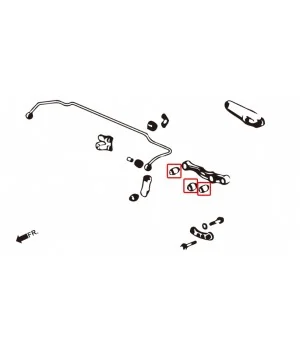 Boccola braccio inferiore posteriore Hardrace 6103-DC2 Honda - 
