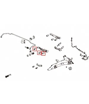 Boccola braccio inferiore posteriore Hardrace 6103-EG Honda Civic - 