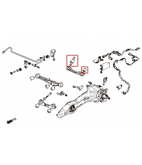 Kit boccole camber posteriore Hardrace 6104 Honda - 