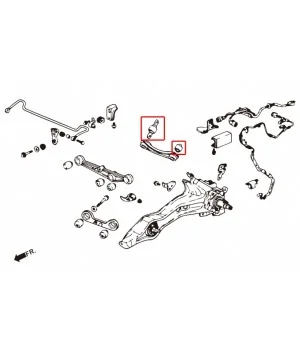 Hardrace 6104 Rear Camber Kit Bushing Honda - 