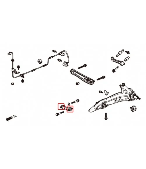 Hardrace 6105 Toe Control Arm Bushing Honda - 