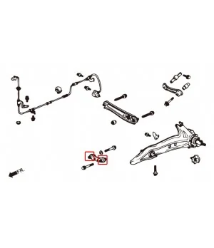 Hardrace 6105 Toe Control Arm Bushing Honda - 