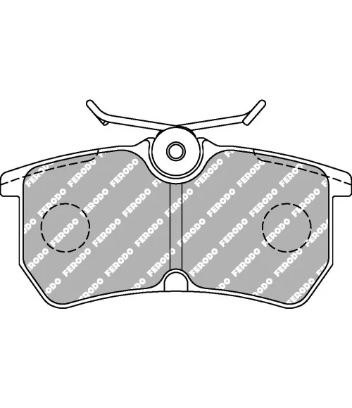Ferodo DS2500 Rear Brake Pads Ford Fiesta ST 180 MK7 13-17 - 