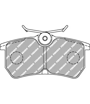 Ferodo DS2500 Rear Brake Pads Ford Fiesta ST 180 MK7 13-17 - 