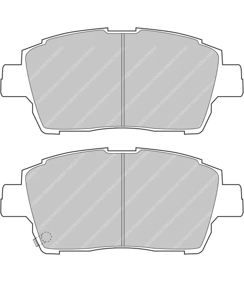 Ferodo DS2500 Brake Pads Front Yaris 1.5 T-Sport 01-05 - 