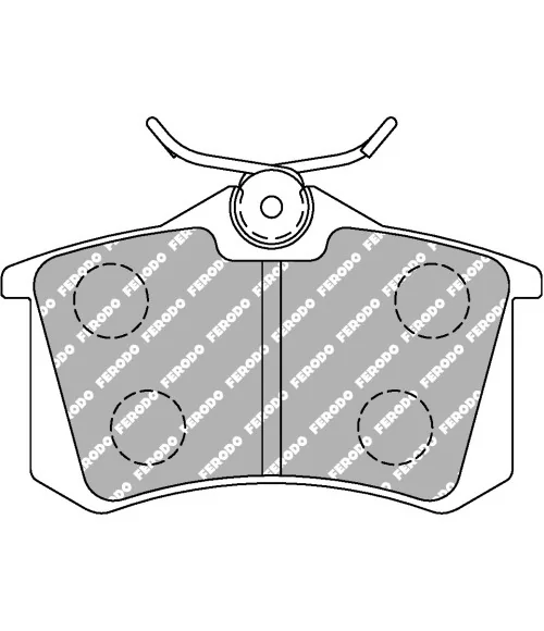 Ferodo Racing Rear Brake Pads Brembo Caliper DS2500 Renault Megane RS 250/265/275 MK3 - 