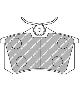 Ferodo Racing Rear Brake Pads Brembo Caliper DS2500 Renault Megane RS 250/265/275 MK3 - 