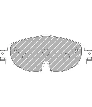 Ferodo DS2500 Front Brake Pads Volkswagen Golf GTI GTD MK7 12-19 - 