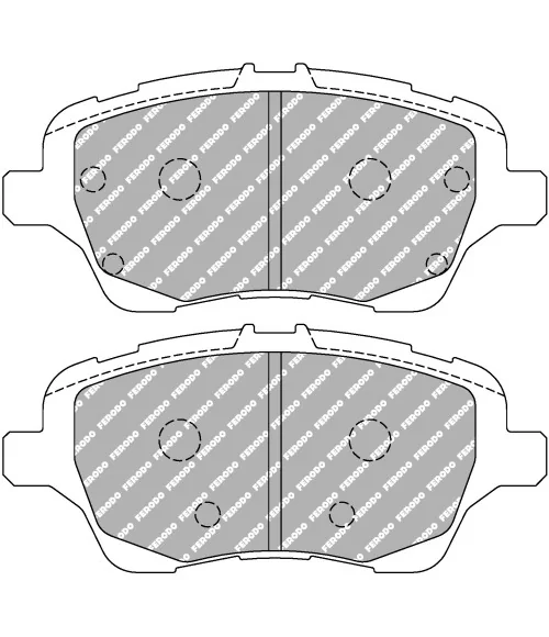 Ferodo DS2500 Pastiglie freno anteriori Ford Fiesta ST 180 MK7 13-17 - 