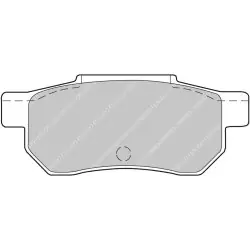 Ferodo DS2500 Pastiglie freno posteriori Civic VTI 92-00 - 