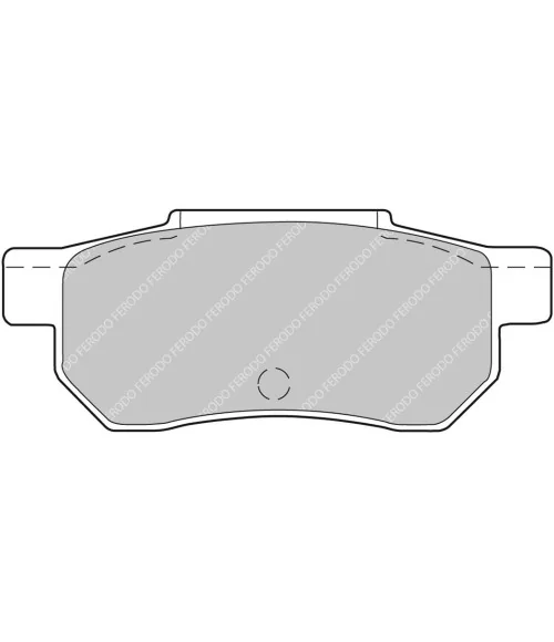 Ferodo DS2500 Pastiglie freno posteriori Civic VTI 92-00 - 