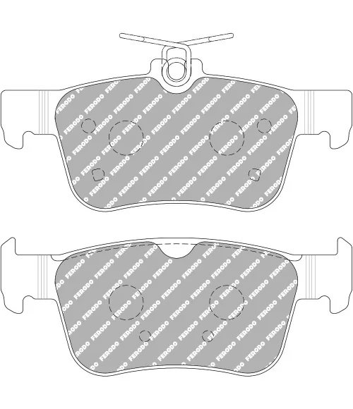 Ferodo DS2500 Pastiglie freno posteriori Honda Civic Type R FK8 17-19 - 