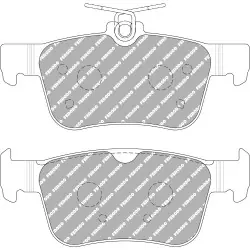 Ferodo DS2500 Rear Brake Pads Honda Civic Type R FK8 17-19 - 
