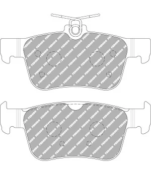 Ferodo DS2500 Pastiglie freno posteriori Honda Civic Type R FK8 17-19 - 