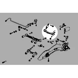 Hardrace 6113 Rear Upper Arm Honda - 