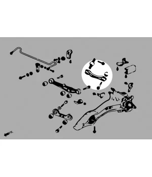 Hardrace 6113 Rear Upper Arm Honda - 