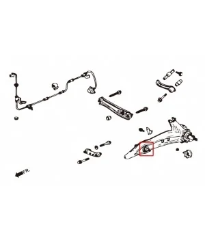 Hardrace 6126 Rear Trailing Arm Bushing Honda CR-V - 