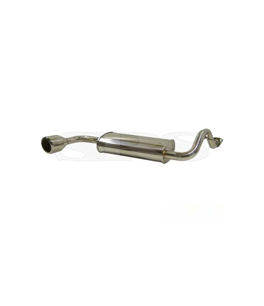 SRS Axleback System Stainless Steel Single (Civic 87-91 3dr/CRX 87-93) - 