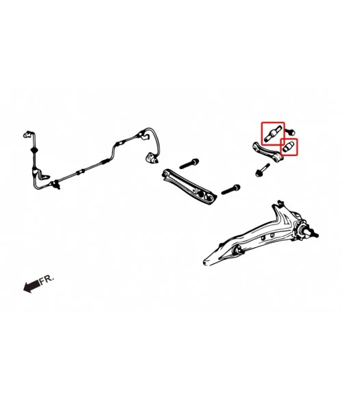 Hardrace 6132 Rear Camber Kit Bushing Honda - 
