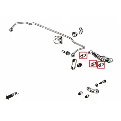 Boccola braccio inferiore posteriore Hardrace 6133 Honda Civic - 