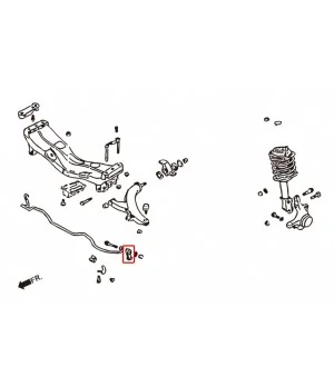 Hardrace 6141 Front Reinforced Stabilizer Link Kits Subaru Forester, Impreza, Legacy/outback - 
