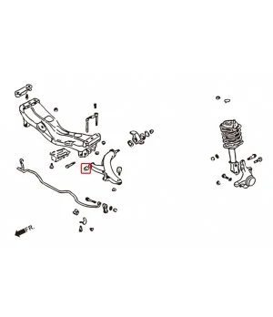 Hardrace 6144 Front Control Arm Bushing-small Subaru Forester, Impreza, Legacy/outback - 
