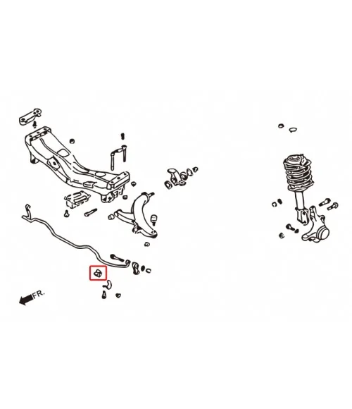 Hardrace 6151 Front/rear- Reinforced Stabilizer Bushing Subaru Forester, Impreza, Legacy/outback - 