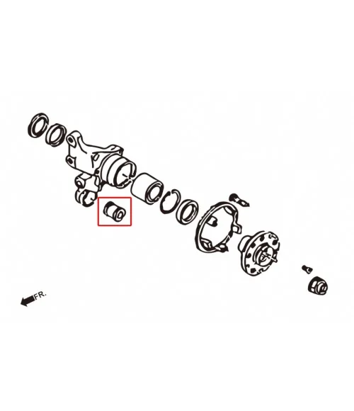 Boccola fuso a snodo posteriore Hardrace 6157 Subaru Forester, Impreza, Legacy/outback - 