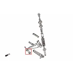 Boccola del braccio oscillante posteriore Hardrace 6182 Mitsubishi Lancer evolution, Lancer mirage - 