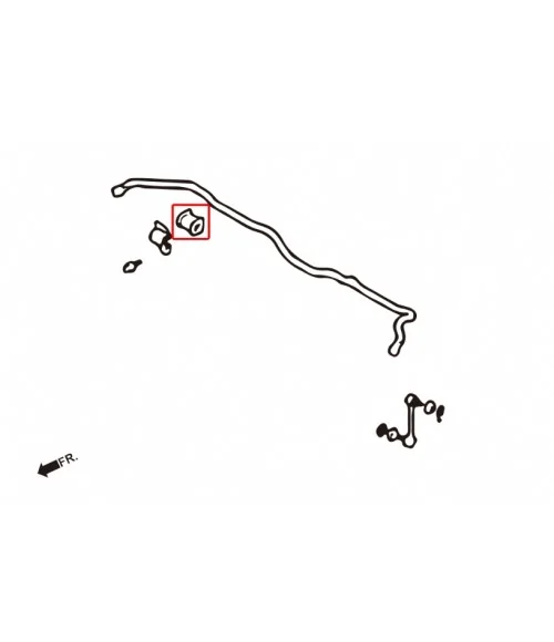 Boccola stabilizzatrice rinforzata Hardrace 6187 Mitsubishi Eclipse, Galant - 